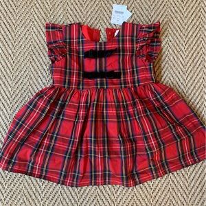 Crewcuts Red Plaid Dress with matching bloomers